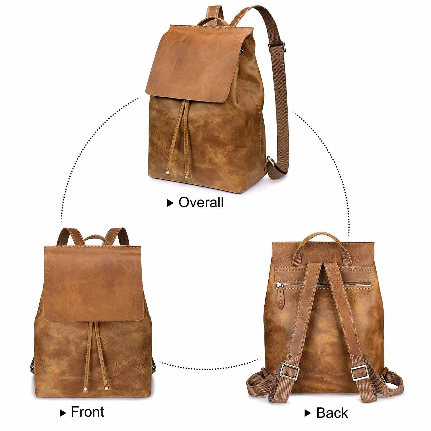 Crazy Horse Leather Backpack