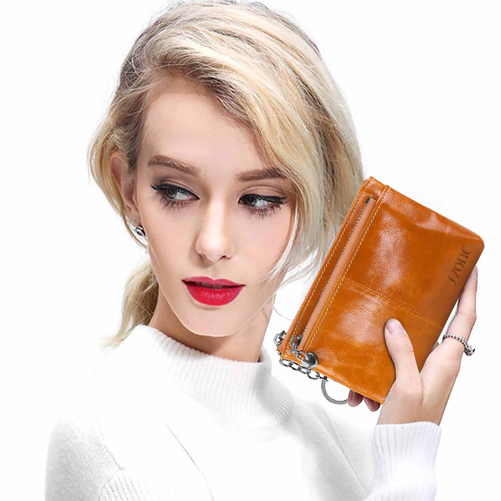 WAX COWHIDE LEATHER WALLET